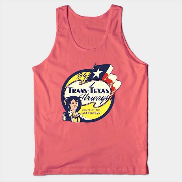 Trans-Texas Airways Tank Top by Midcenturydave